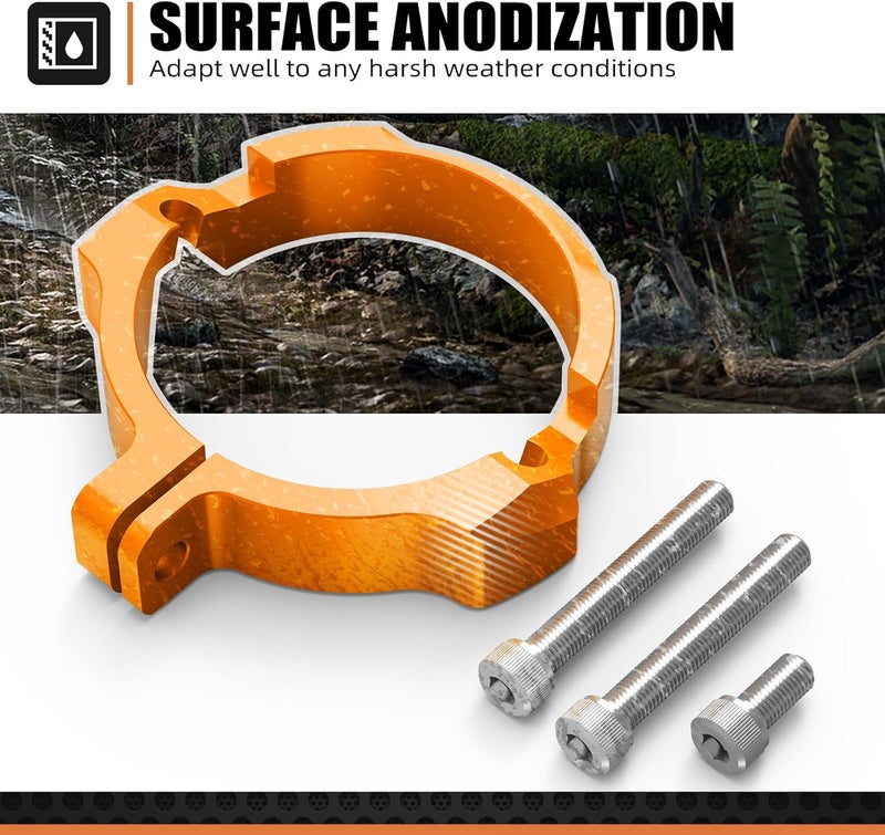 NICECNC Orange Flange Guard Compatible with KTM 250/300 EXC/XC/SX/XCW/XC-W Six Days/XC-W TPI 2017-2022 250/300 XC-W/EXC TPI 2023 See Fitment - Image 4